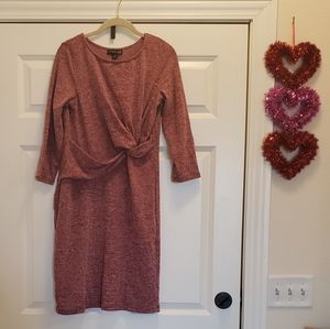 NWT Reference Point sz M knot dress color currant